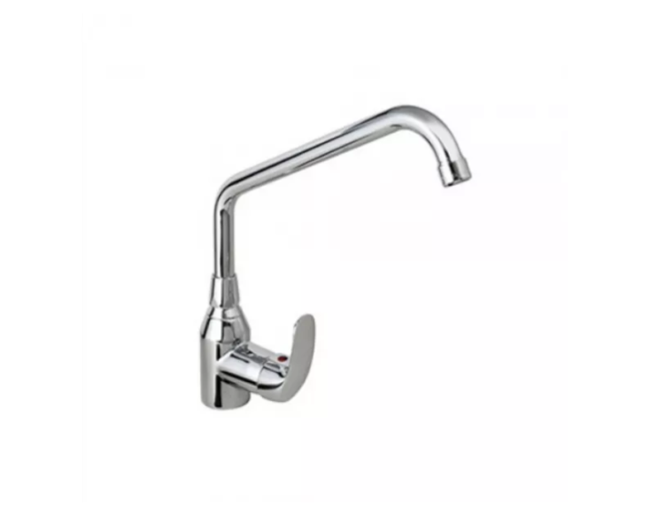 RUBINETTO MISCELATORE PARETE CUCINA CON LEVA CLINICA E CANNA GIREVOLE - Foto 9