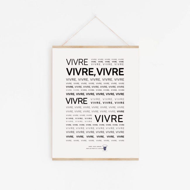 Affiche Imprim e A1 Mantra Vivre Poster 59 4 X 84 1 Cm Leroy Merlin affiche-imprim-e-a1-mantra-vivre-poster-59-4-x-84-1-cm-leroy-merlin