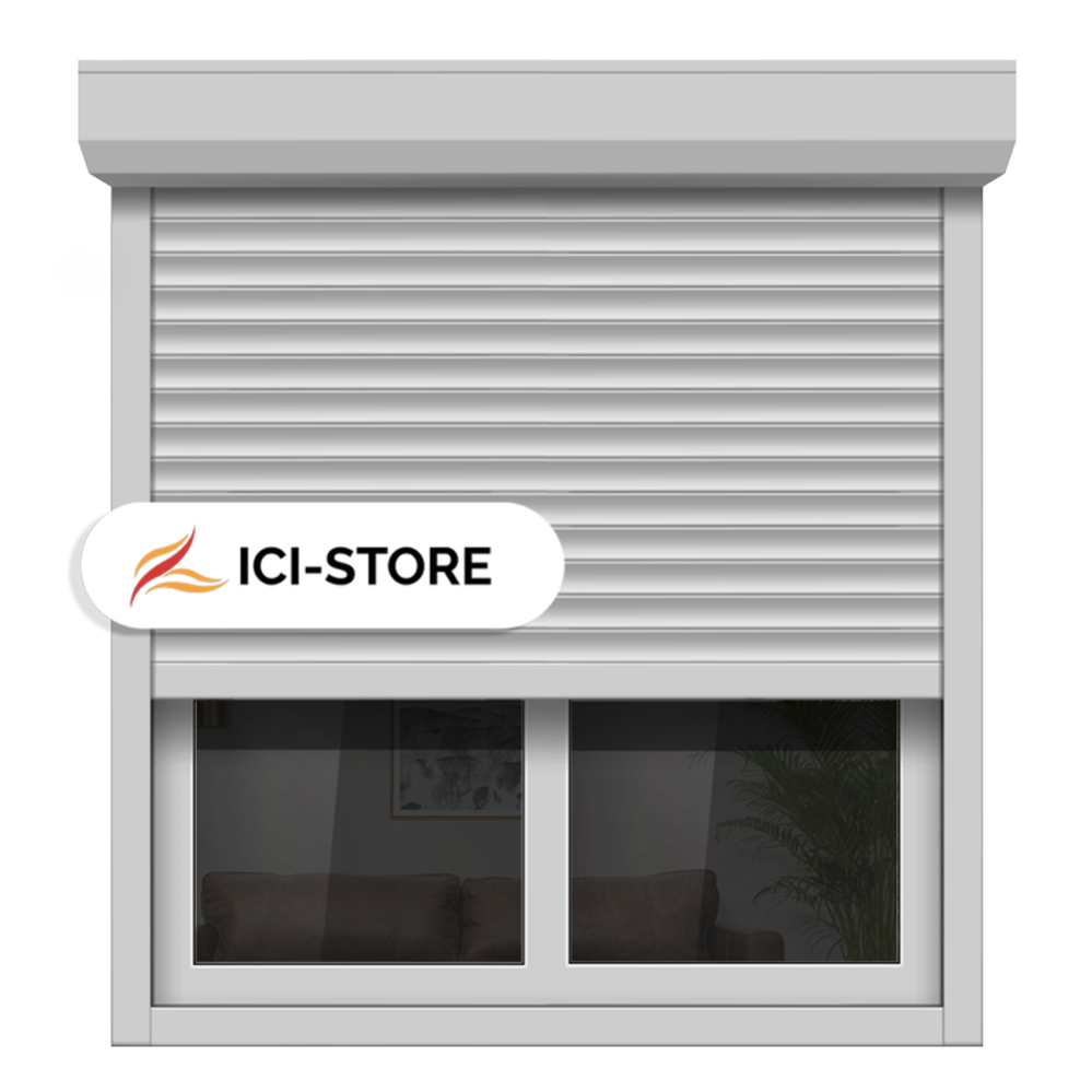 Volet Roulant Filaire Ici Store Aluminium H160xL120 Blanc 9016 | Leroy ...