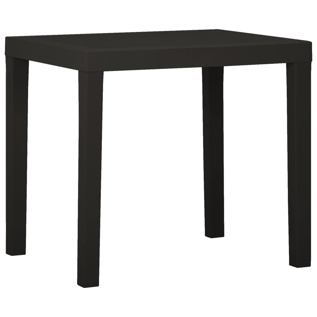 The Living Store - Table de jardin Anthracite 79x65x72 cm Plastique