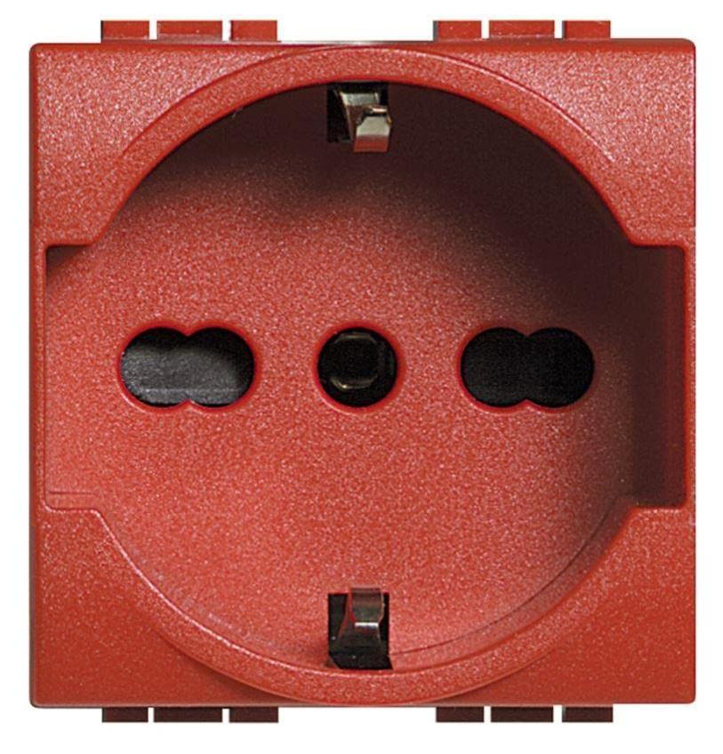 Presa Elettrica BTicino Standard Tedesco/Italiano - Colore Rosso - Foto 4