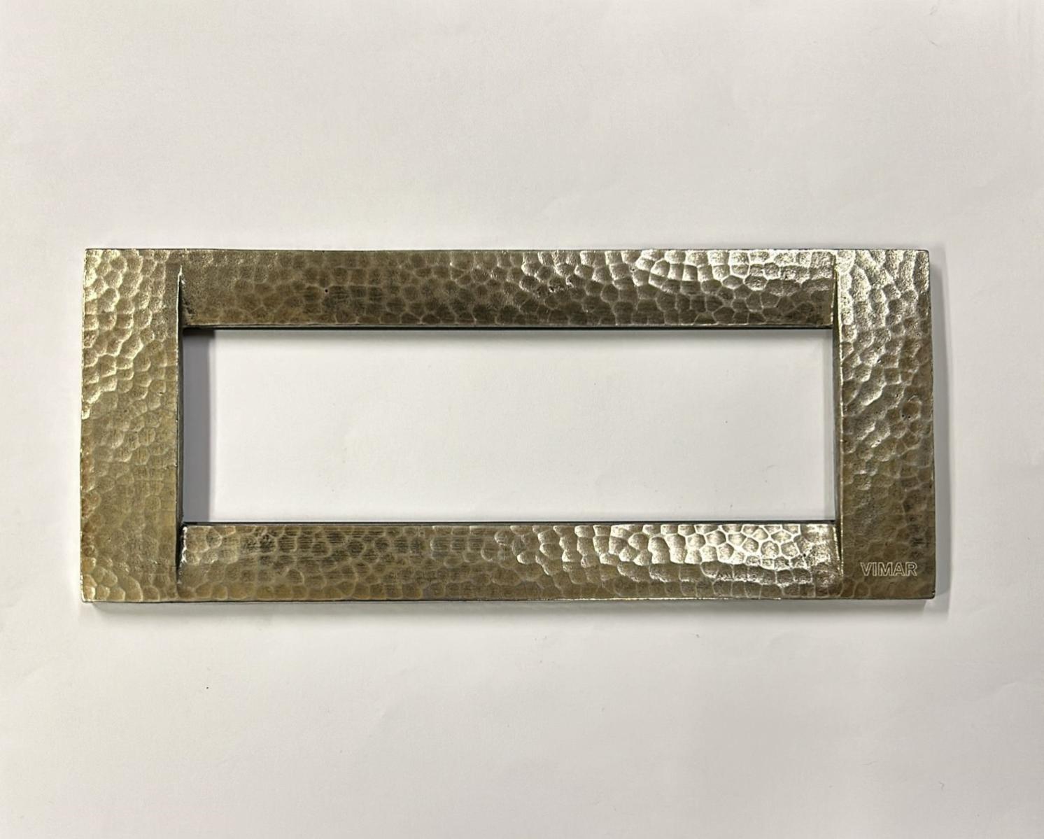 VIMAR Série Idea - Plaque Classica 4 Module Métal Vert Sauge