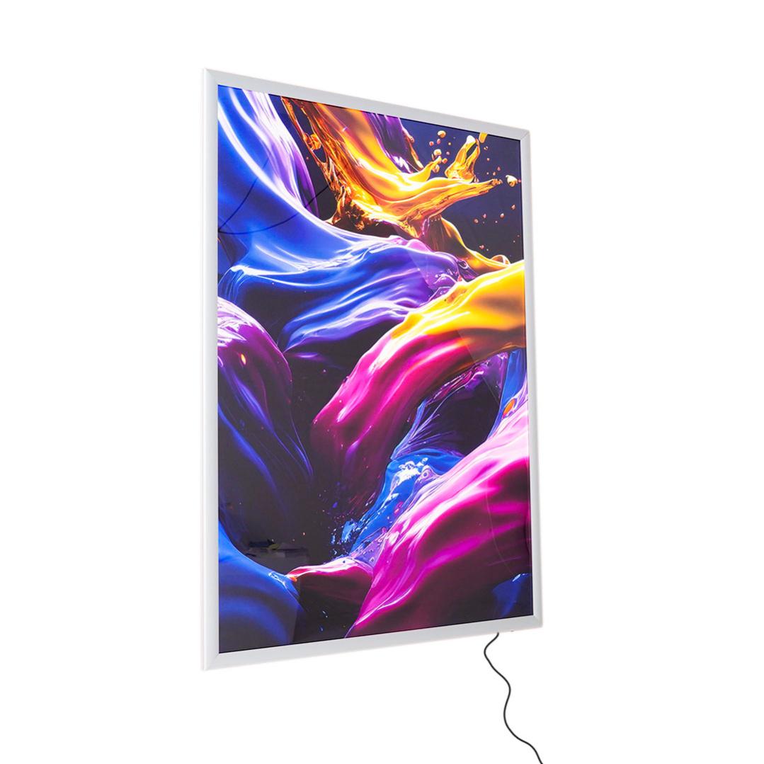 Cornice LED Retroilluminata Per Poster - In Alluminio, Ideale Per Negozi E Vetrine - Foto 10