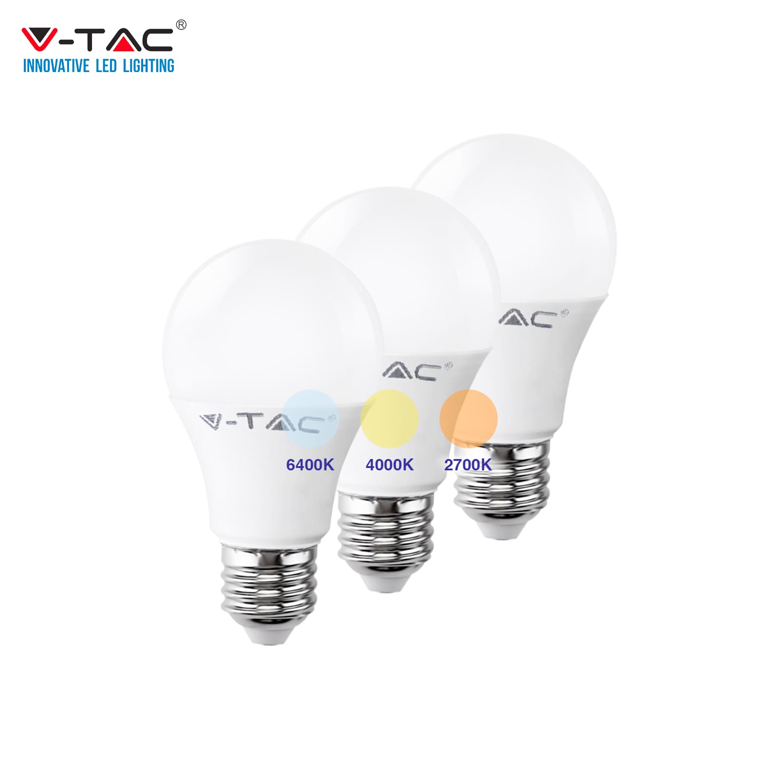 V-TAC VT-2176 SUPER SAVER PACK CONFEZIONE 3 LAMPADINE LED E27 10.5W  MINIGLOBO G45