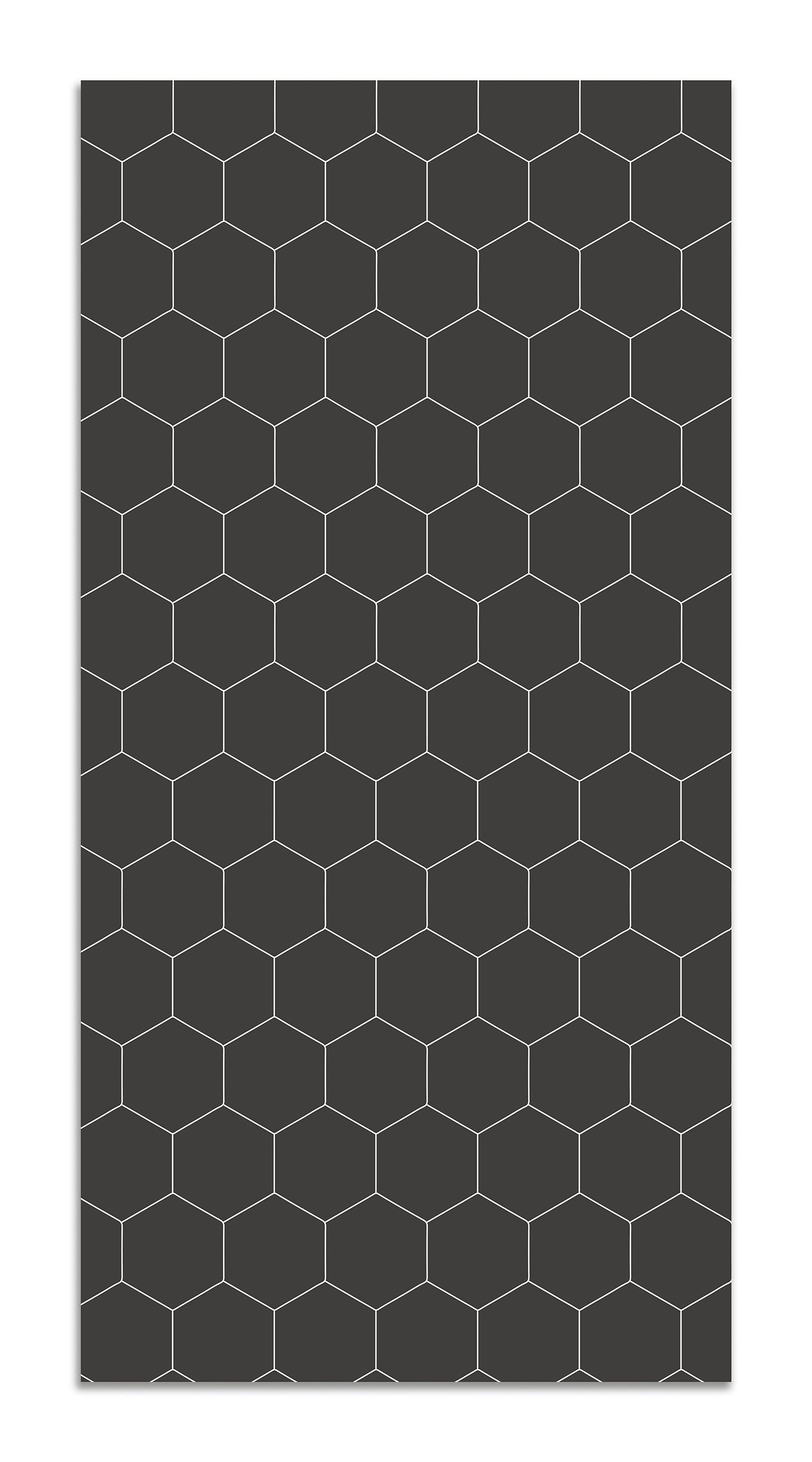 Panorama Alfombra Vinílica Mosaico Ladrillos Negro 40x80 cm - Alfombra  Cocina Vinilo - Alfombra Salón Antideslizante e Ignífuga