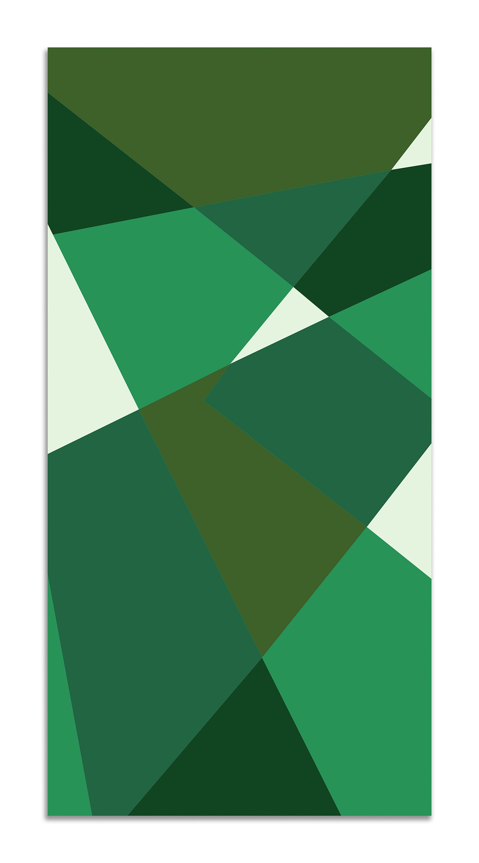 Panorama alfombra vinílica geometría abstracta verde 160x230 cm - alfombra cocina vinilo - alfombra salón antideslizante e ignífuga
