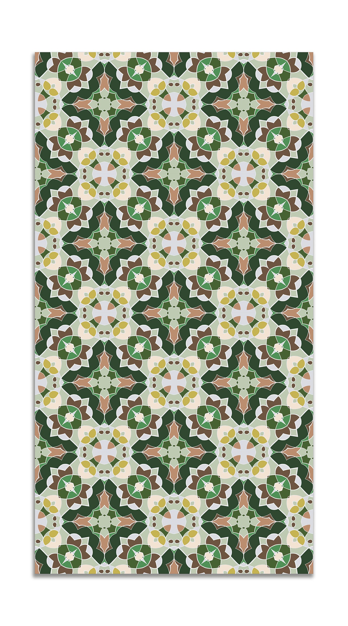 Tappeto Vinile Piastrella Stile Orientale Verde 120x170 cm - Tappeto da  Cucina Piastrelle Antiscivolo - Tappeto Salotto