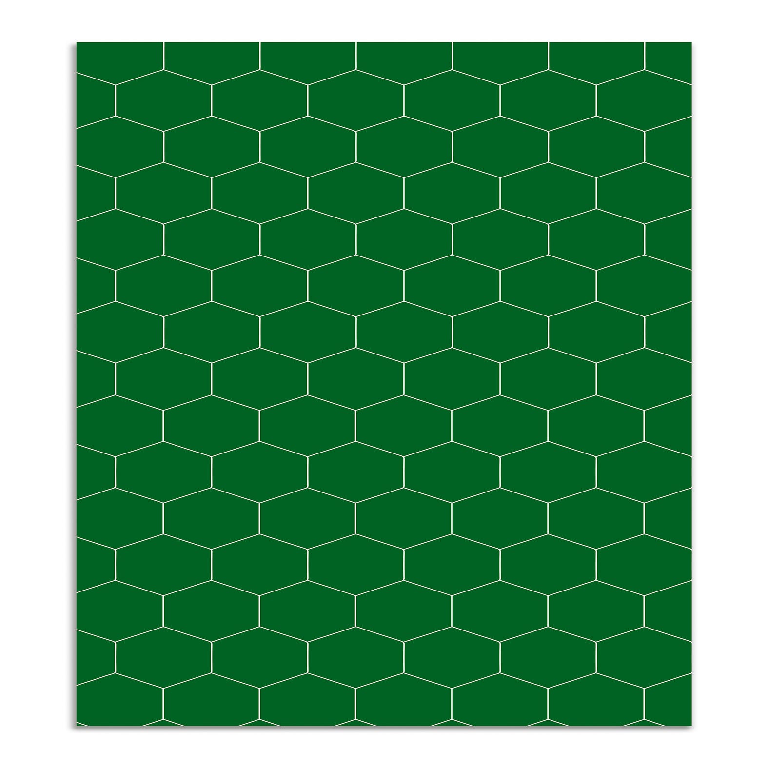 Panorama Alfombra Vinílica Mosaico Hexágonos Verde 200x200 cm - Alfombra  Cocina Vinilo - Alfombra Salón Antideslizante e Ignífuga