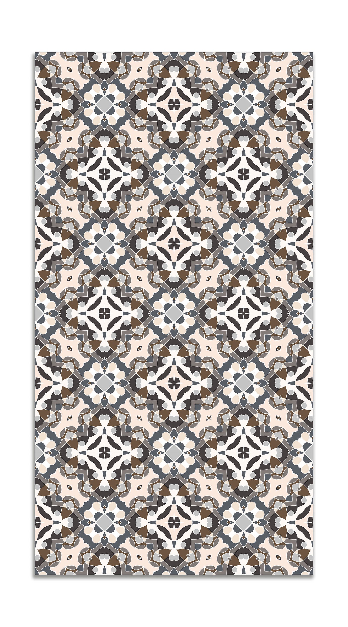 Panorama alfombra vinílica hidráulico oriental gris 200x250 cm - alfombra cocina vinilo - alfombra salón antideslizante