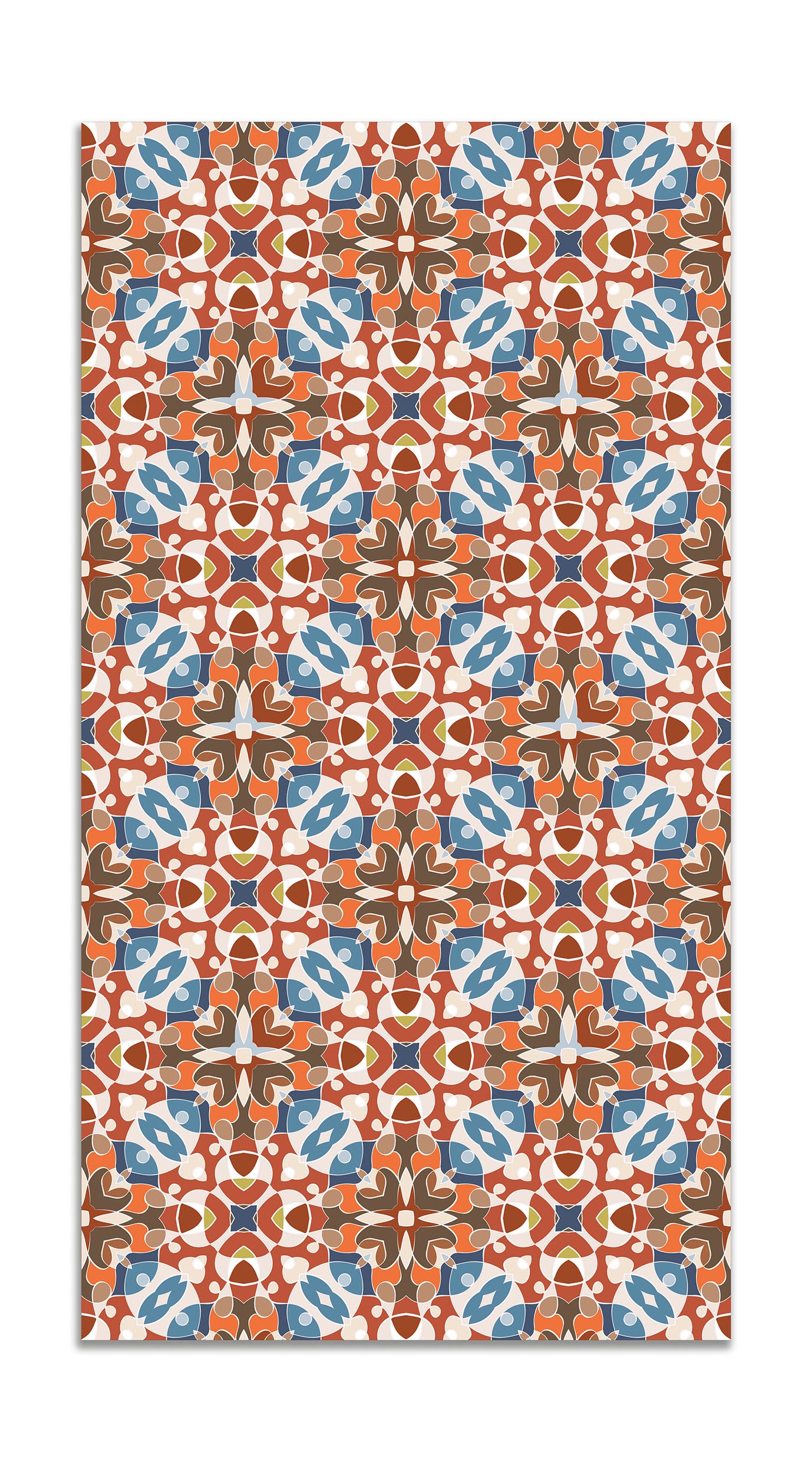 Panorama alfombra vinílica estilo hidráulico oriental original 60x200 cm - alfombra cocina vinilo - alfombra salón antideslizante