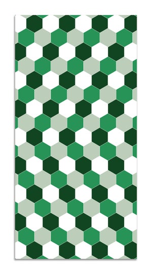 Panorama Alfombra Vinílica Mosaico Hexágonos Verde 300x200 cm - Alfombra  Cocina Vinilo - Alfombra Salón Antideslizante e Ignífuga