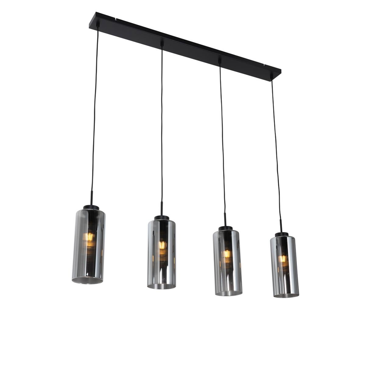 Lampada a sospensione - Art Déco - Vetro legato a piombo