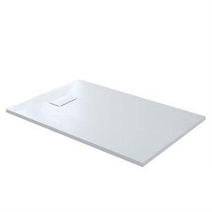 Piatto doccia 80x120 effetto pietra bianco rettangolare in SMC riducibile  Arredobagno e Cucine s.r.l.s.