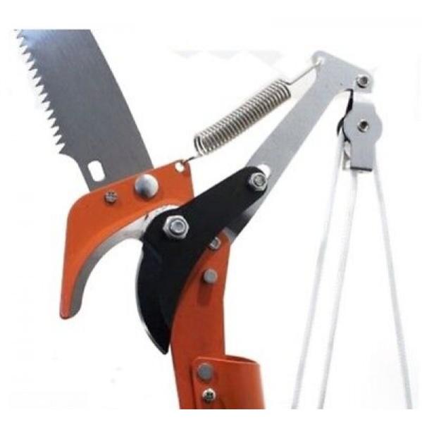 SVETTATOIO TAGLIA RAMI IN METALLO MOVIMENTO A CORDA +SEGACCIO E ASTA TELESCOPICA - 3