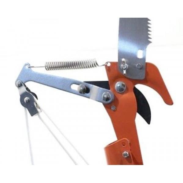 SVETTATOIO TAGLIA RAMI IN METALLO MOVIMENTO A CORDA +SEGACCIO E ASTA TELESCOPICA - 4