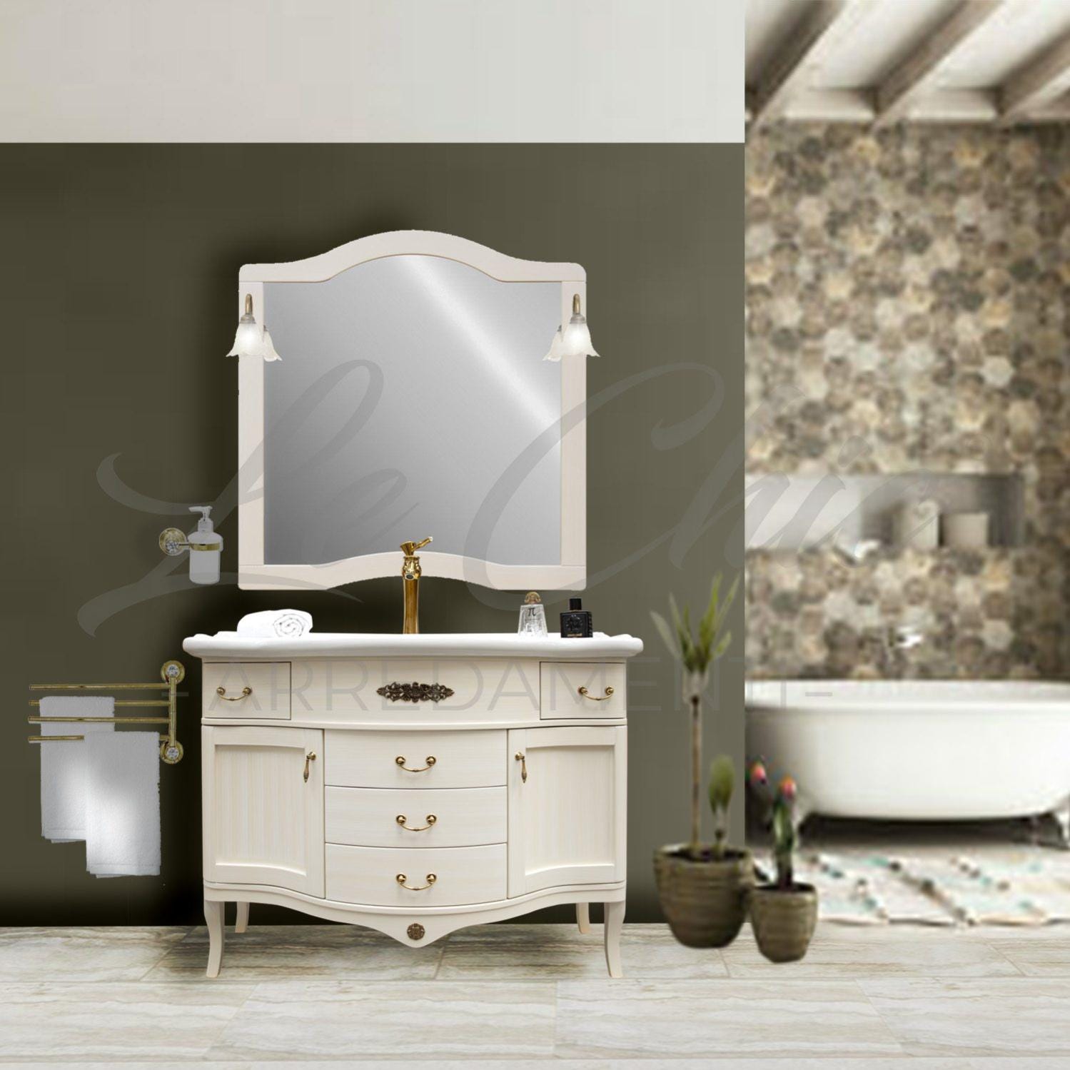 Pomolo Ovale in ceramica Avorio - Eurogross Pomolo Ovale in ceramica Avorio - Eurogross