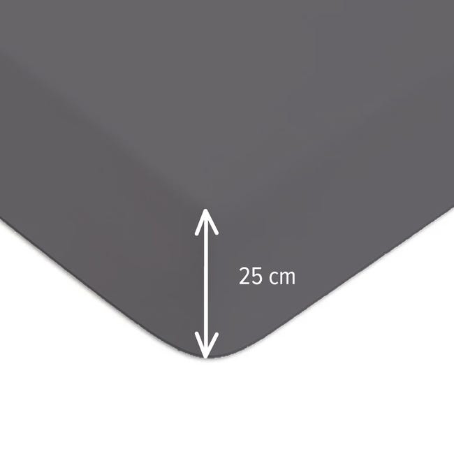 Drap-housse Coton Zinc Bonnet 25 - 70x190 cm - Le Roi du Matelas