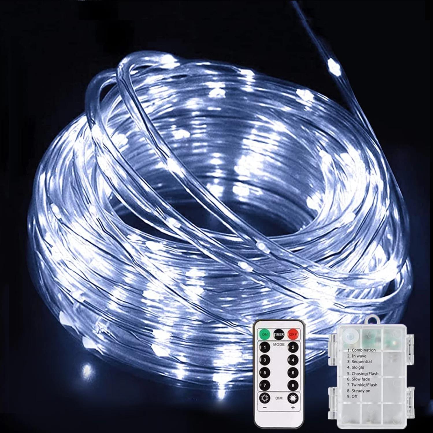 Guirlande Lumineuse Solaire, Impermeabil 100Led 8 Modes Étoilé Lumières Guirlande Lumineuse Solaire, Impermeabil 100Led 8 Modes Étoilé Lumières