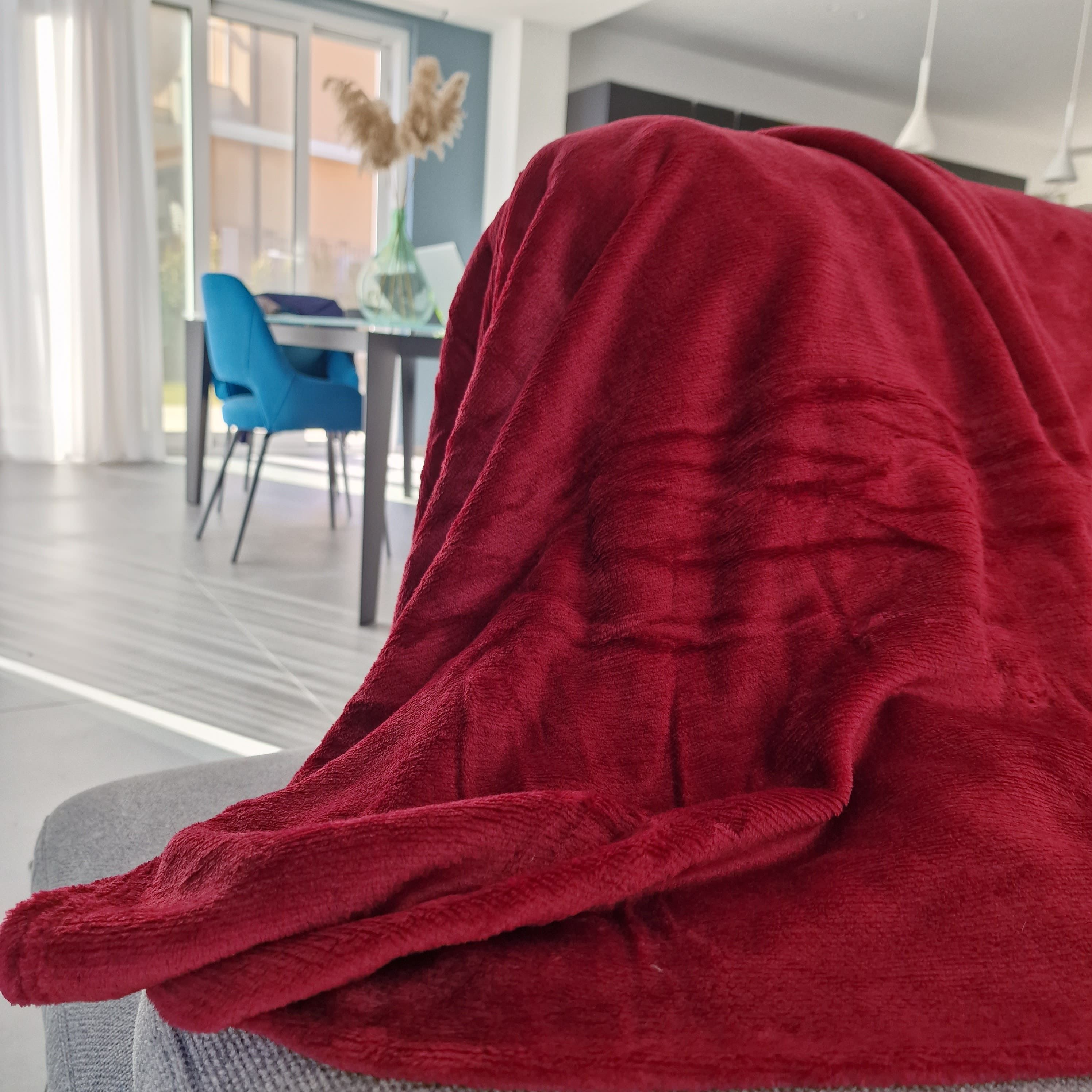 Coperta Plaid Pile di Flanella. Per Divano Letto Singolo