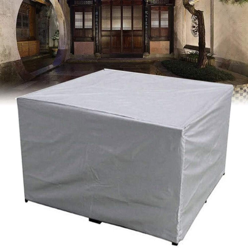 Housse de protection rectangulaire pour meubles de jardin, pour extérieur,  jardin, terrasse, extérieur 250*200*80cm Argenté