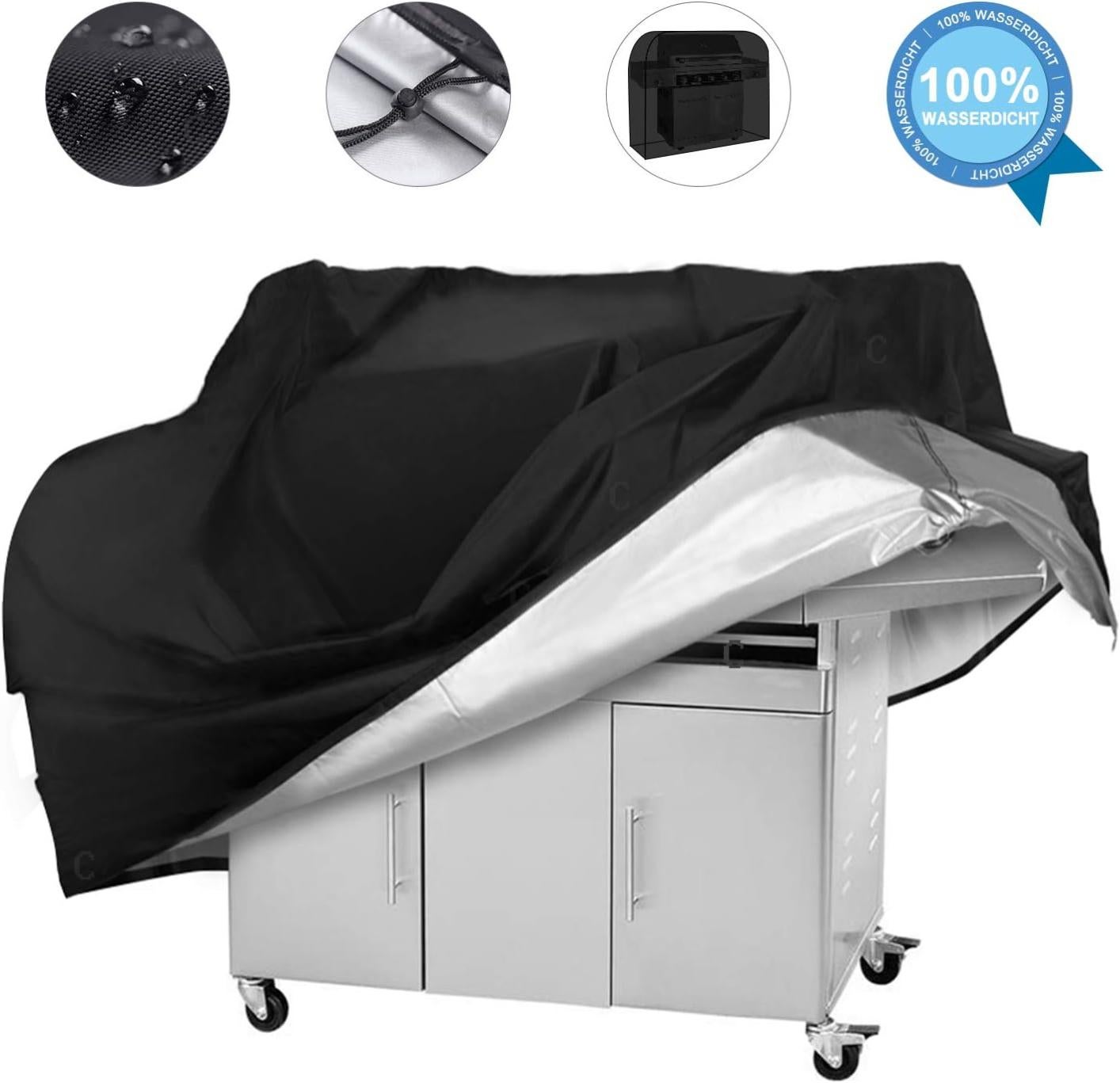 Housse De Protection Pour Barbecue Traeger Pro 780 - Modèle BAC504, Résistante Aux Intempéries, Eau, Soleil Et Neige, Noir