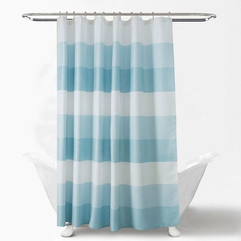 Imperméable à l'eau épais polyester rideau de douche tissu