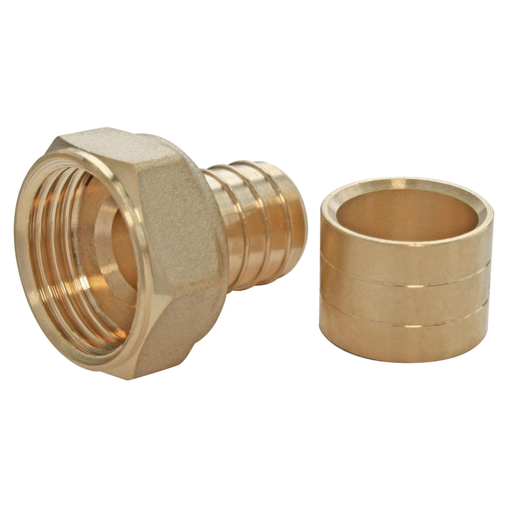 SOMATHERM Messing Schweißadapter 3-teilig - Für Kupferrohr, Gewinde 22mm Female 26/34