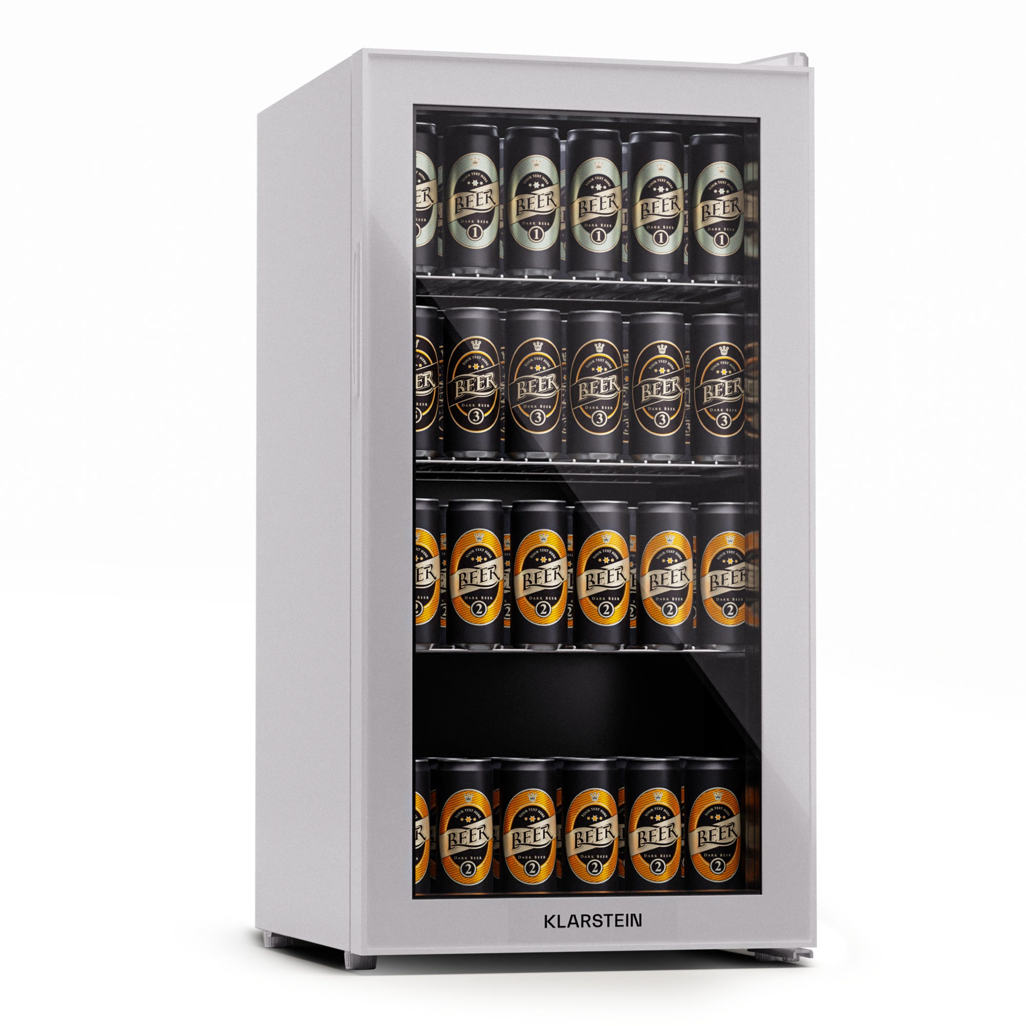 Klarstein Réfrigérateur de 74L, Petit Frigo, Mini Bar, LCD, 5-18°C,  Minibar, Mini Frigo Étagères Amovibles, Blanc
