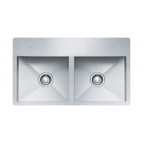 Lavello Cucina Doppia Vasca In Acciaio Inox - 50x79 Cm, Design Italiano Samet - Foto 5