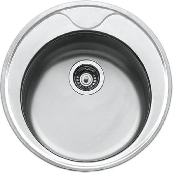 Lavello Rotondo In Acciaio Inox Osculati – Lucidato A Specchio, Diametro 330mm, Profondità 180mm, Per Camper E Barche