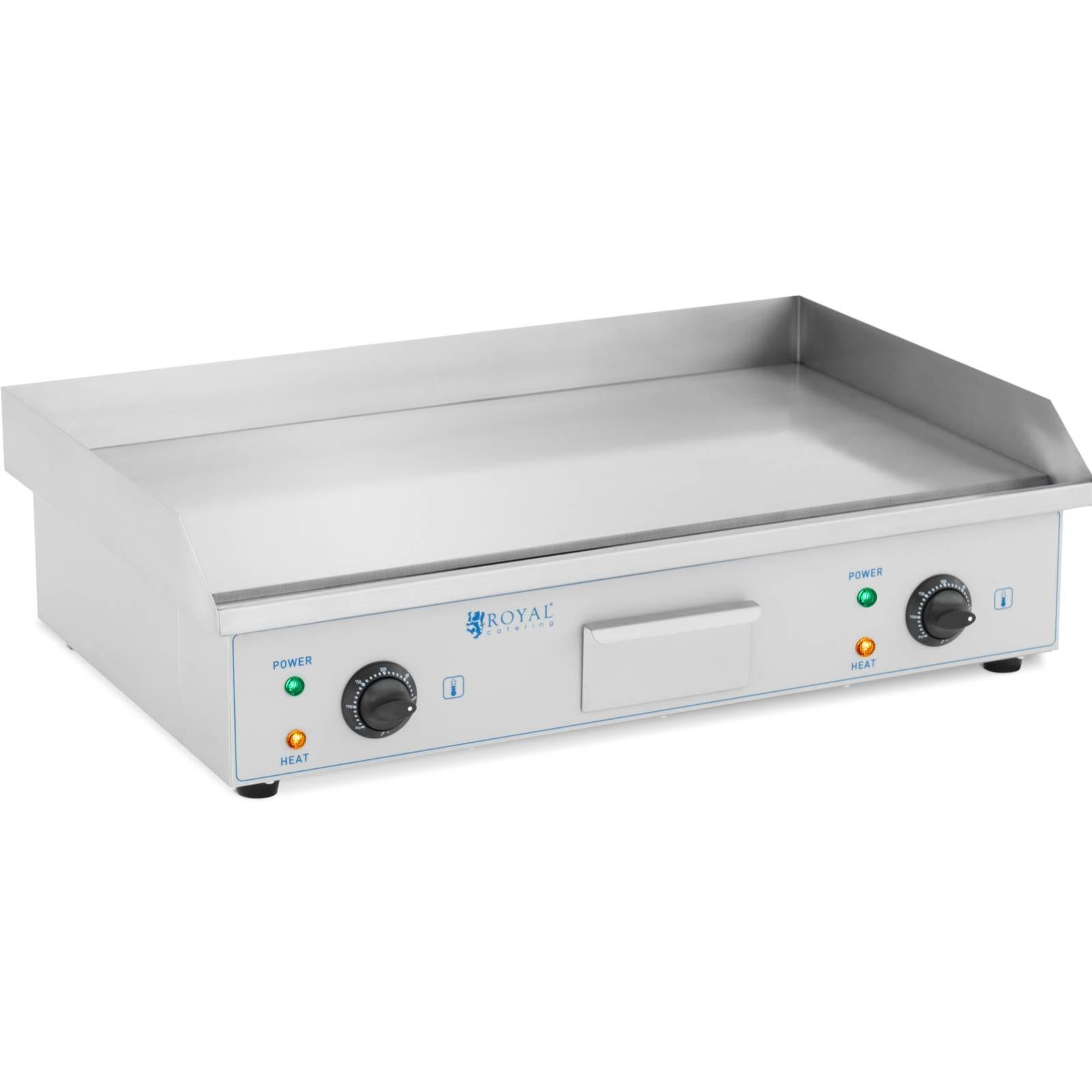 Plancha électrique Professionnelle Monophasé Plaque 15mm Avec Revetement Chrome 5000w Plce8100cr Hrfainca