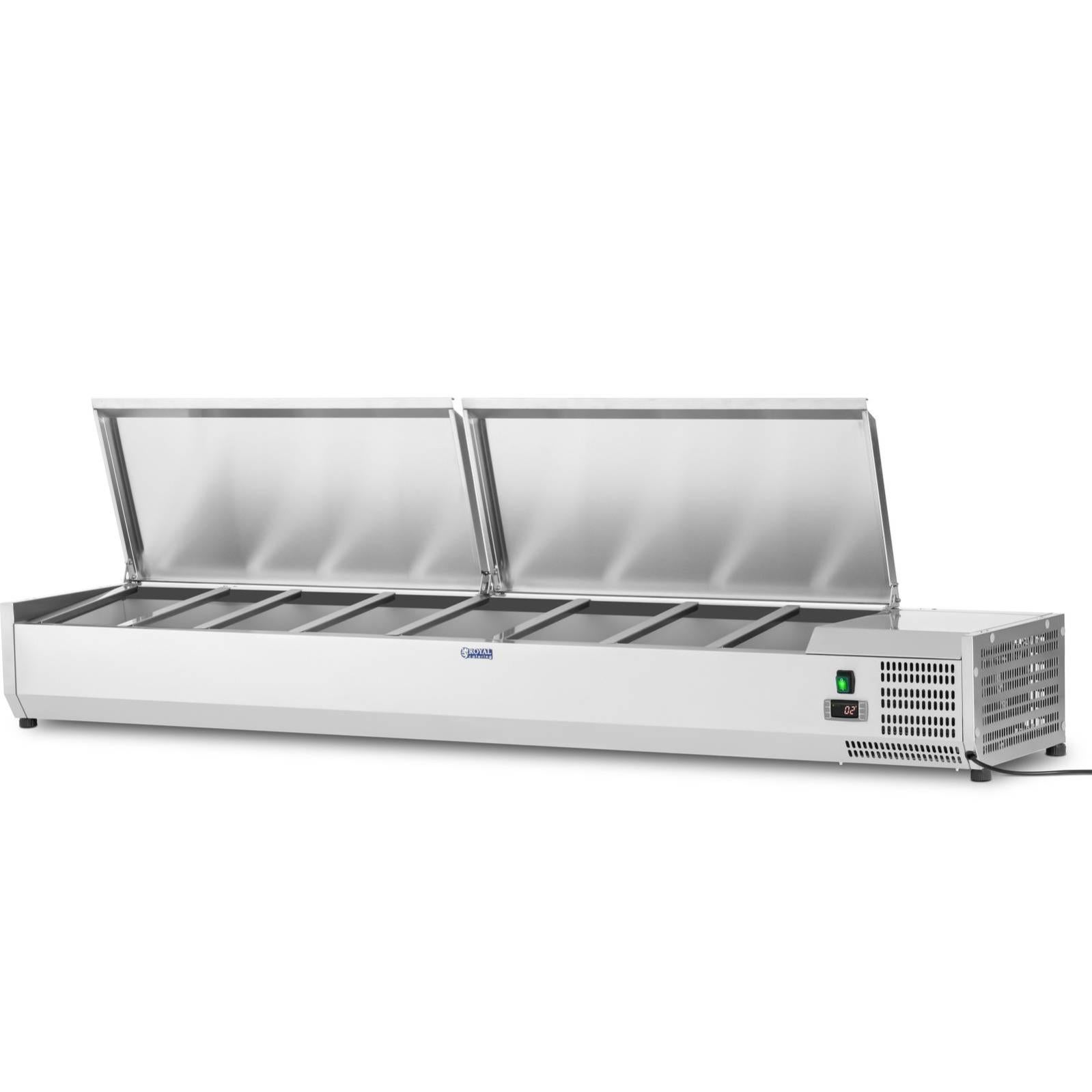 3 Contenitori Acciaio Inox 1/6 Con Coperchio - 17.5x16.2x10cm, Resistente Al Calore Per Alimenti - Gastronorm