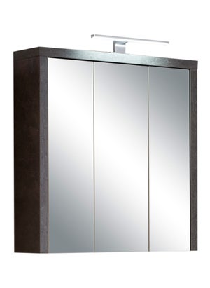 DICTAC Armoire Toilette Miroir avec éclairage 80x13.5x60cm Meuble Miroir  Salle de Bain avec LED,3 Couleur,Prise pour Rasoir, métal Armoire de  Toilette avec Miro…