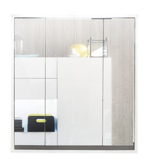 Emco Evo Armoire de toilette 3 portes avec éclairage aluminium, avec « light  system » et chauffage miroir - 939707008