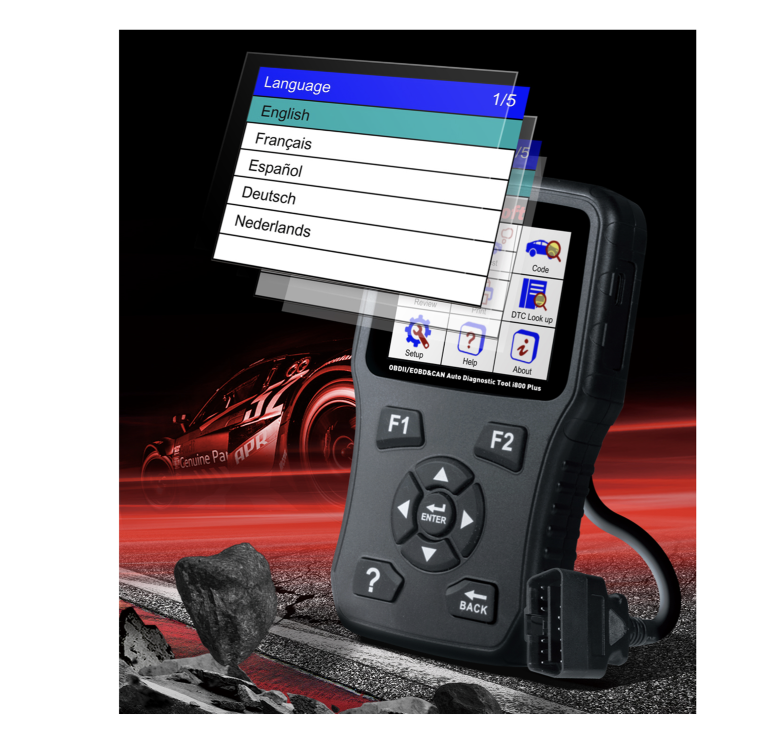 OBD2 Valise Diagnostic Auto Multimarque V318 - Lecteur Code Erreur Moteur Français Compatible BMW Peugeot VW Audi Et Plus