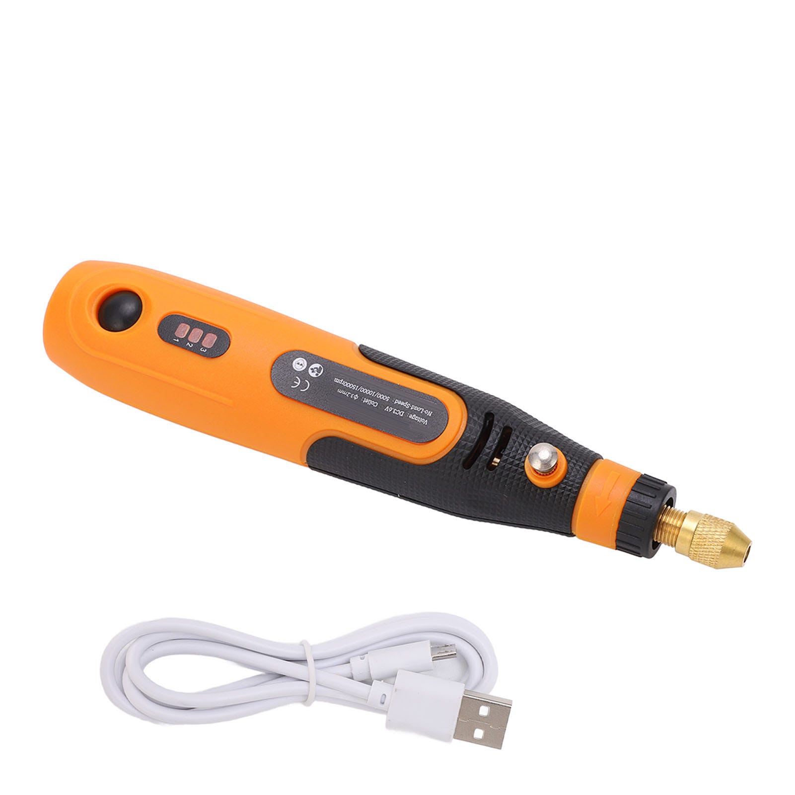 Penna per incisore elettrica senza fili, ricaricabile tramite USB,  strumento rotante a tre velocità per levigatura e incisione