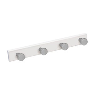 PERCHA P/ PUERTA 4 POMOS MADERA 37X13X10CM 4.95€