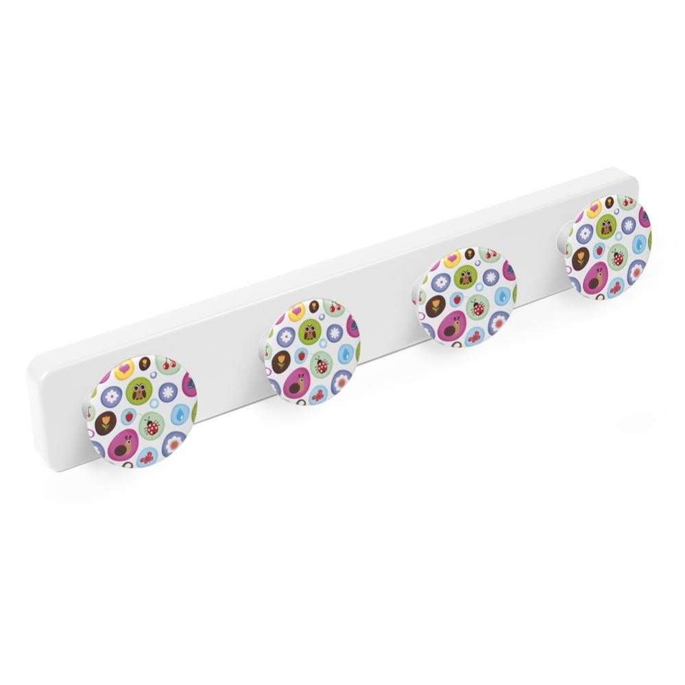 Appendiabiti Da Parete DIRECTO – Gancio In Resina ABS Bianco E Colori, 410x60mm, Design Giovanile Per Cameretta - 2