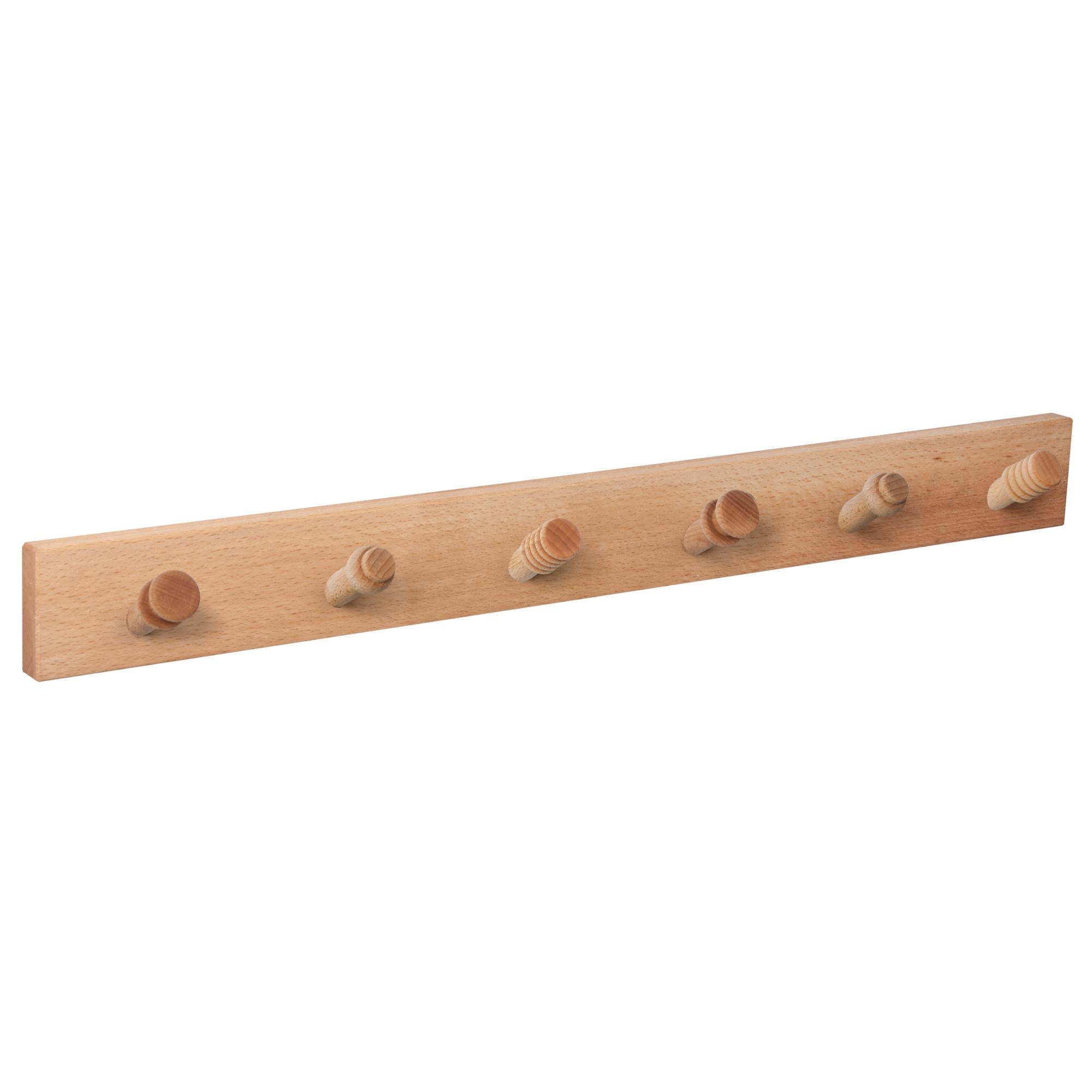 appendiabiti da parete in legno