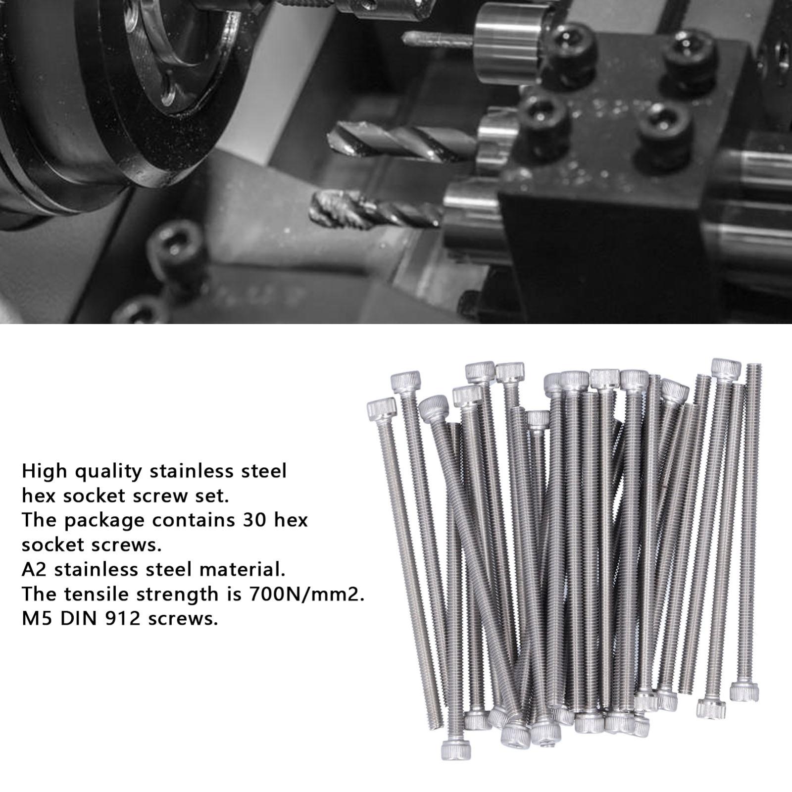 NINDEJIN 880Pcs M2 M3 M4 Acciaio Inox Precisione Metrica Pulsante Hex - Foto 4