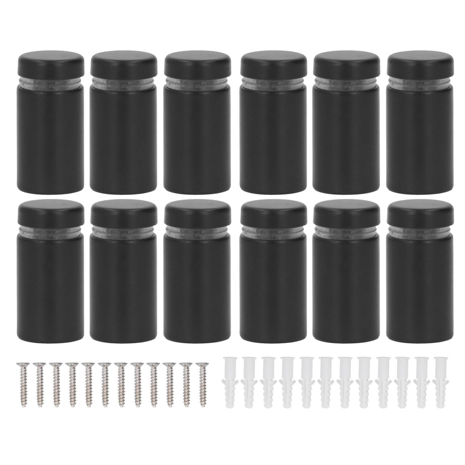 Uxcell Lot De 12 Vis En Acier Inoxydable De 1,27 X 2,5 Cm Pour Montage Mural Avec 14 Vis Pour Accrocher Des Panneaux En Verre Acrylique, Des Tableaux Publicitaires, Argent Brossé