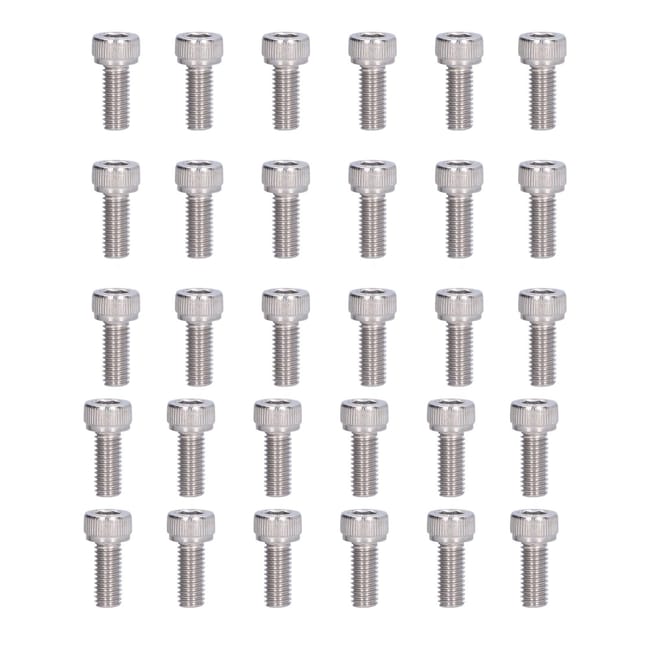 Kit de 30 vis à tête cylindrique m5 - m5x12 | Leroy Merlin