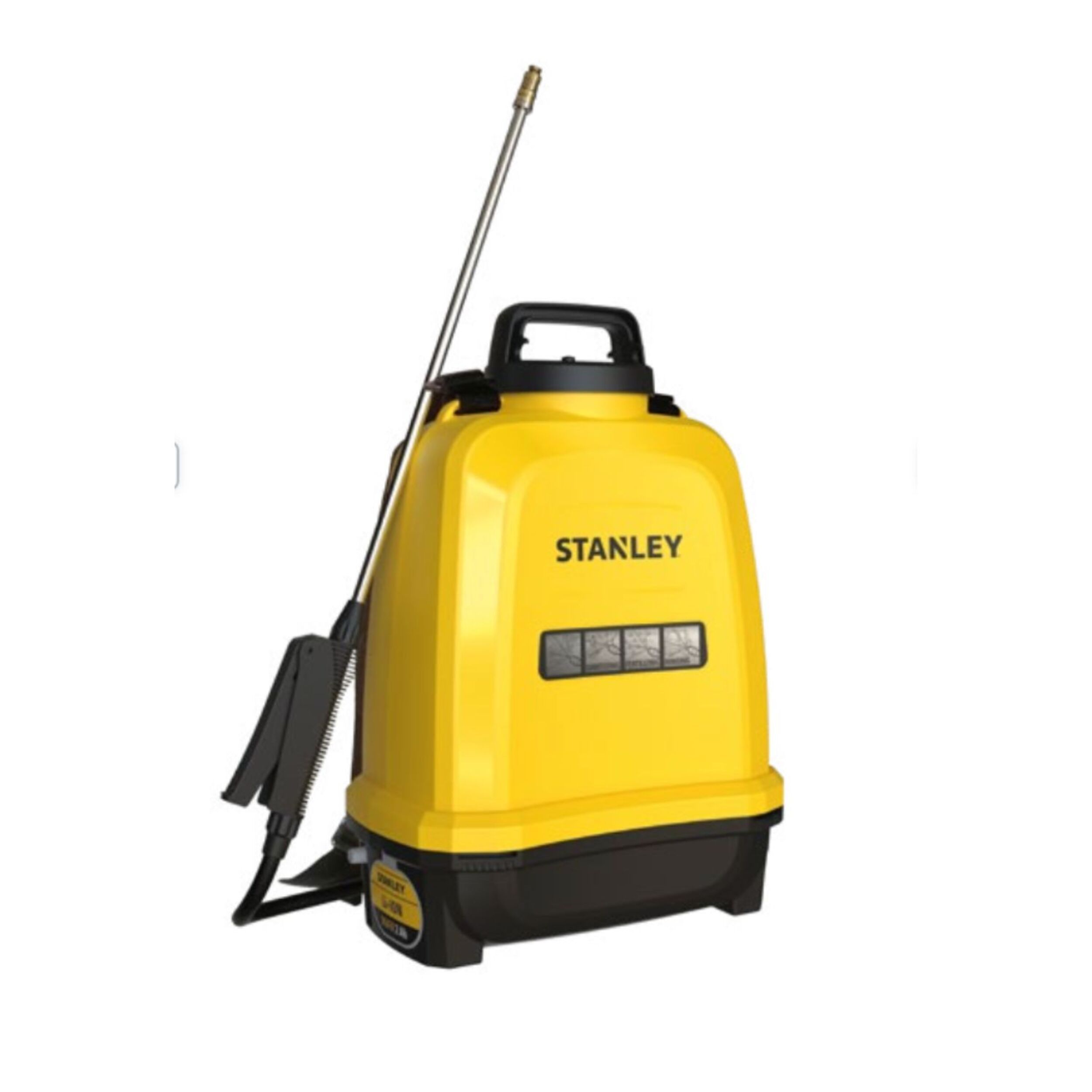 Stanley SXSPBS12E pulverizador mochila 12l 5 bar ajustable 0.6 l min arnes acolchado LED Leroy Merlin
