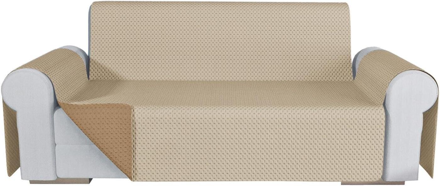 Copridivano Salvadivano Trapuntato Double-Face PET FRIENDLY | Bordeaux/Rosso | 3 Posti 170cm | Antigraffio E Lavabile