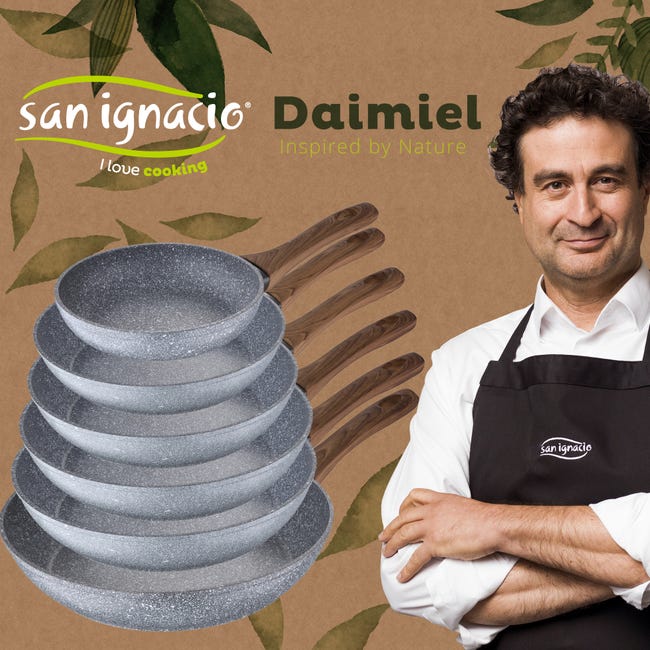 San Ignacio Daimiel Set 3 Sartenes de Aluminio 22/26/28cm + 3