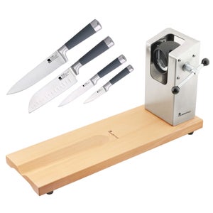 VEVOR Bloc Couteau Universel Vide Support a Couteaux de Cuisine en Bois  deAcacia et Poils en PP Porte-Couteaux de Comptoir Stable pour Rangement  Facil
