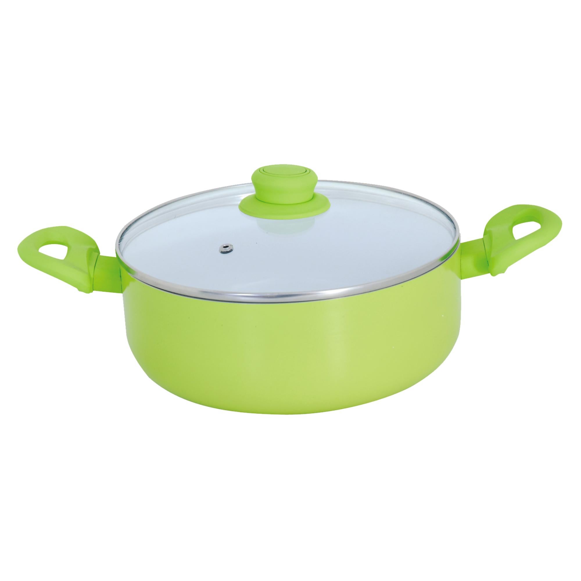 Casserole MSV 20cm - Émaillée, Manche Bakélite, Revêtement Anti-Adhésif