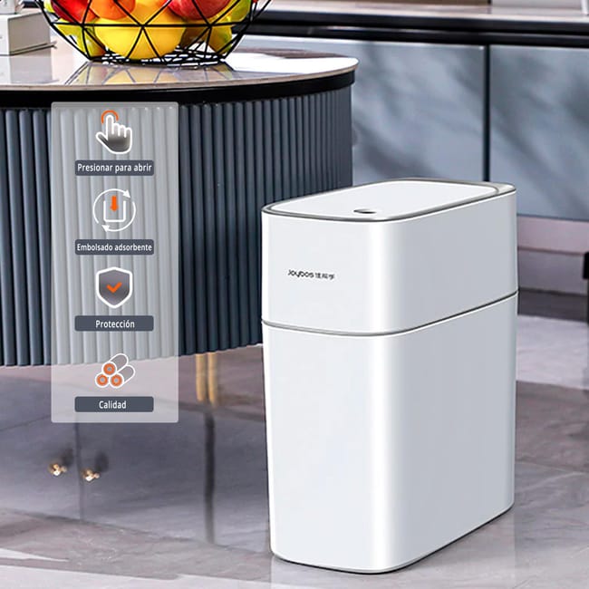 Papelera cubo de basura 15 l con sensor de movimiento inteligente