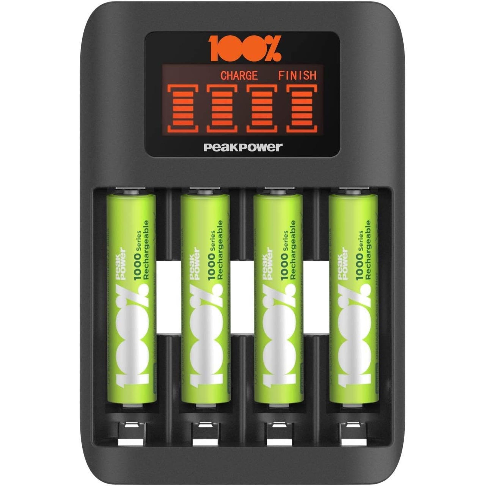 Paquete de 8 pilas AAA recargables con cargador de batería