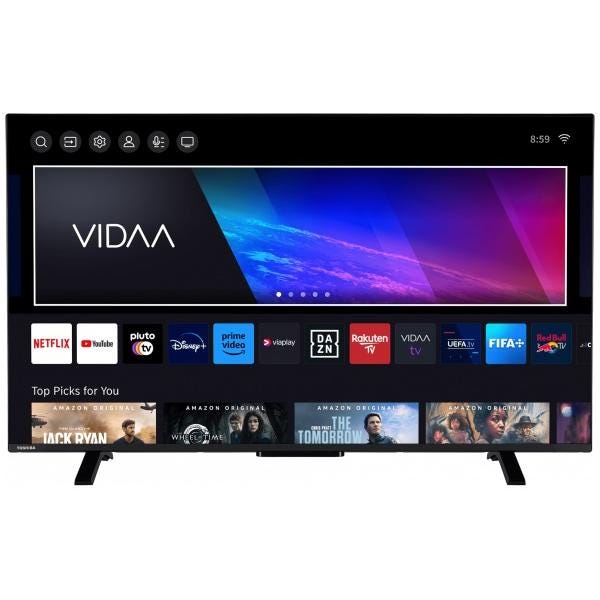 Toshiba Smart TV 50 Pollici 4K Ultra HD Display LED Vidaa Nero